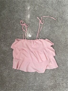 Pink Ruffle Tiered Sundress